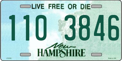 NH license plate 1103846