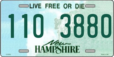 NH license plate 1103880