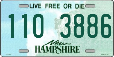NH license plate 1103886
