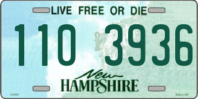 NH license plate 1103936