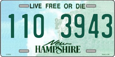 NH license plate 1103943