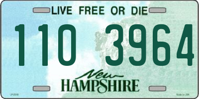 NH license plate 1103964