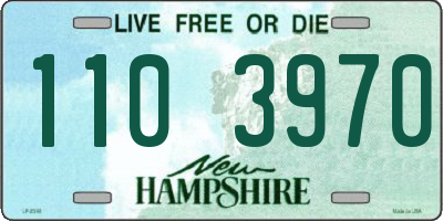 NH license plate 1103970