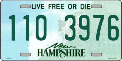 NH license plate 1103976