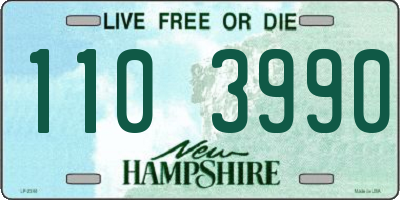 NH license plate 1103990