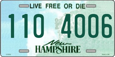 NH license plate 1104006