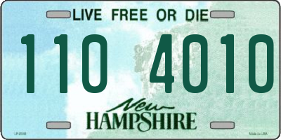 NH license plate 1104010