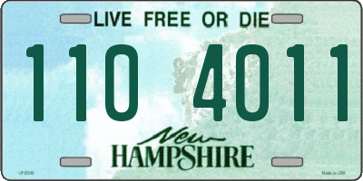 NH license plate 1104011