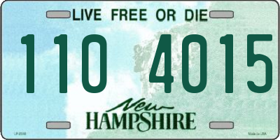 NH license plate 1104015