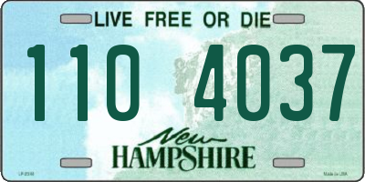 NH license plate 1104037