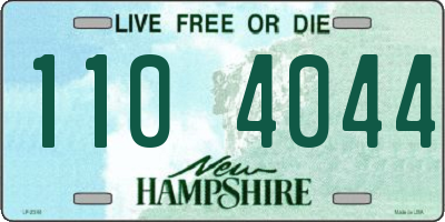 NH license plate 1104044