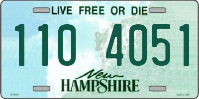 NH license plate 1104051