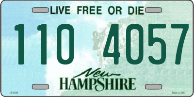 NH license plate 1104057