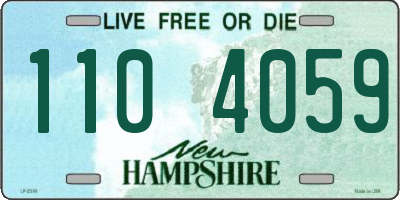NH license plate 1104059