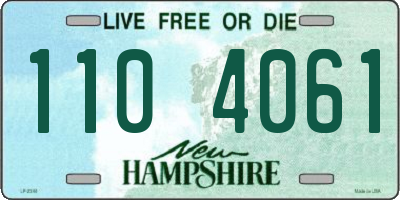 NH license plate 1104061