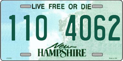 NH license plate 1104062