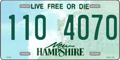 NH license plate 1104070
