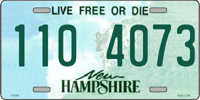 NH license plate 1104073