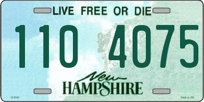 NH license plate 1104075