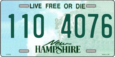 NH license plate 1104076