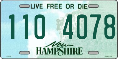 NH license plate 1104078