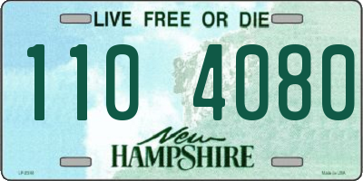 NH license plate 1104080