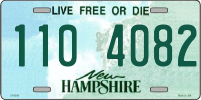 NH license plate 1104082