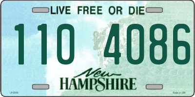 NH license plate 1104086