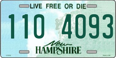 NH license plate 1104093