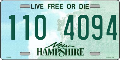 NH license plate 1104094