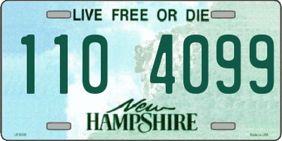 NH license plate 1104099