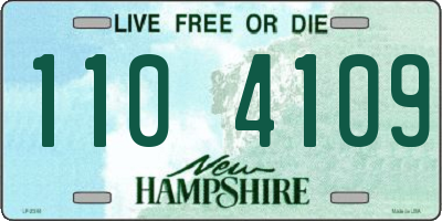 NH license plate 1104109