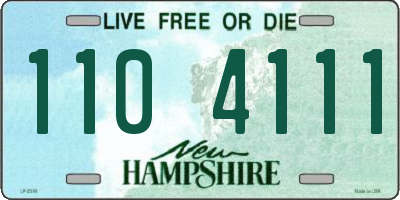 NH license plate 1104111