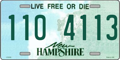 NH license plate 1104113