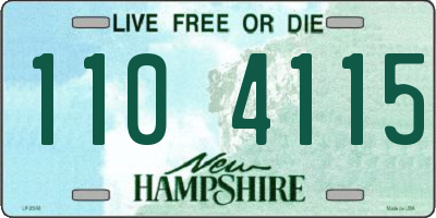 NH license plate 1104115