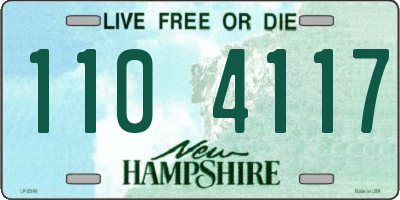NH license plate 1104117