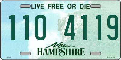 NH license plate 1104119