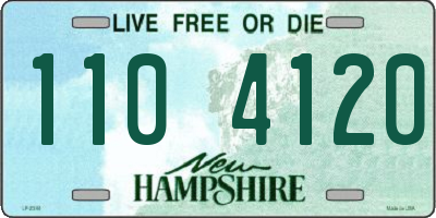 NH license plate 1104120