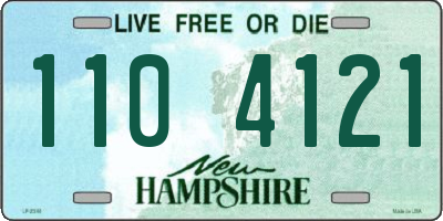 NH license plate 1104121