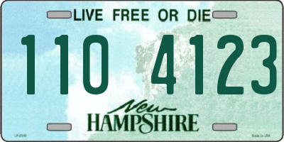 NH license plate 1104123