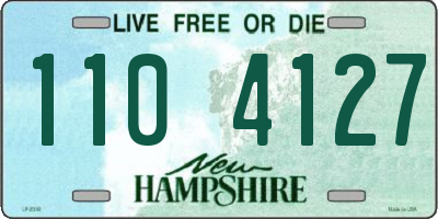 NH license plate 1104127