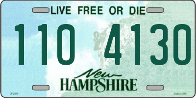 NH license plate 1104130