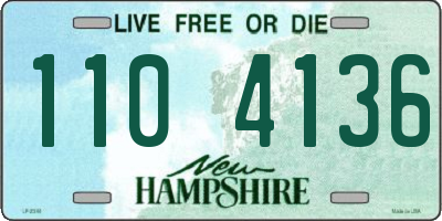 NH license plate 1104136