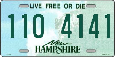 NH license plate 1104141