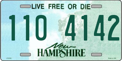 NH license plate 1104142