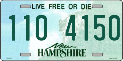 NH license plate 1104150