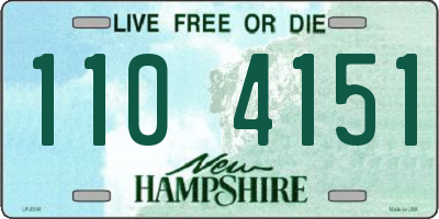 NH license plate 1104151