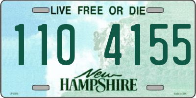 NH license plate 1104155