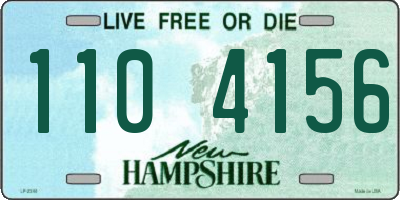 NH license plate 1104156