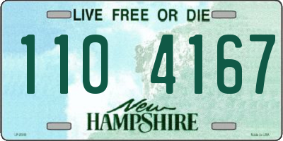 NH license plate 1104167